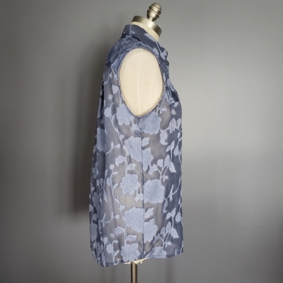 NWT Jones New York Floral Textured Sleeveles Top S - Picture 2 of 7